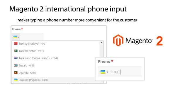 Magento 2 international phone input icon