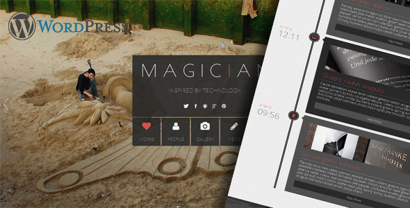 Magician Responsive Parallax WordPress Theme icon