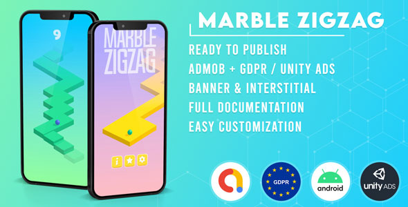 Marble ZigZag (Admob + GDPR + Unity) icon