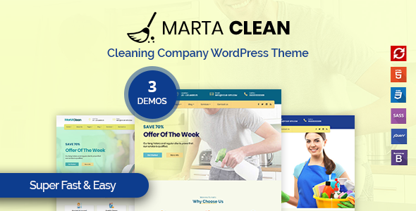 Marta - Cleaning Company WordPress Theme icon