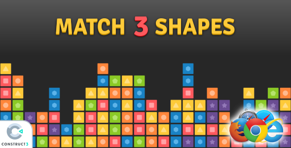 Match 3 Shapes - HTML5 Game icon