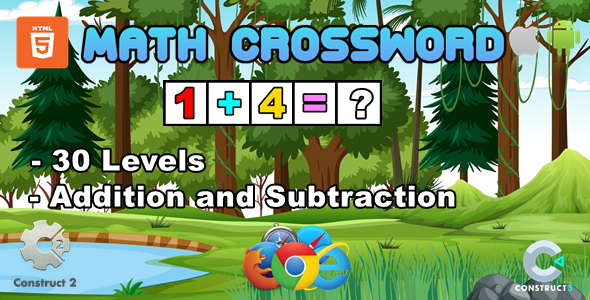 Math Crossword - Educational Game - HTML5 - (Capx/C3p) icon
