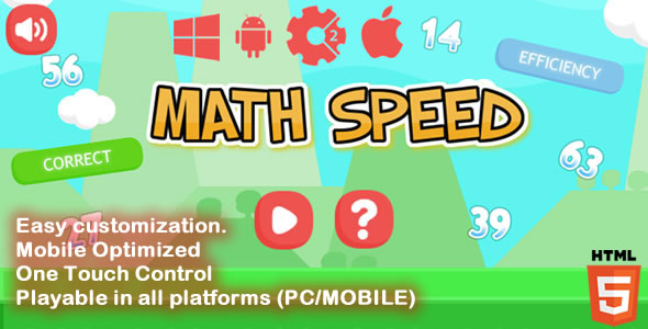 Math Speed - HTML5 Game (Capx) icon