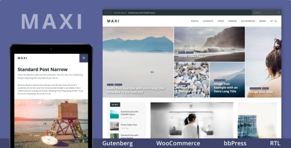 Maxi - Gutenberg Magazine & News Theme icon