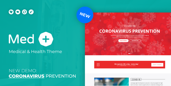 MedPlus – Coronavirus Prevention WordPress Theme icon
