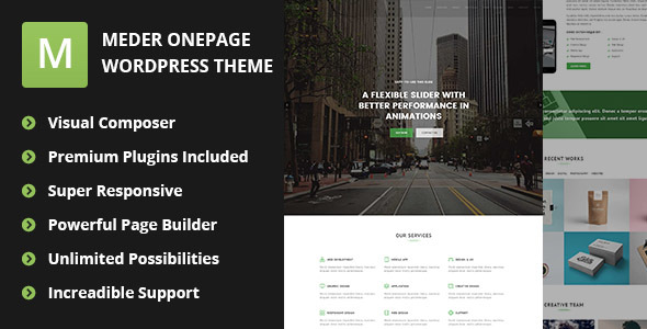 Meder - One Page Bootstrap Responsive WordPress Theme icon