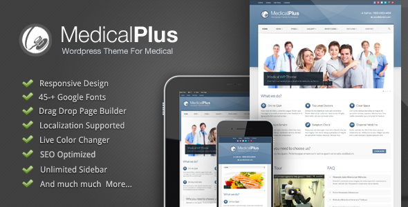 Medical Plus - Doctor / Health WordPress Theme icon