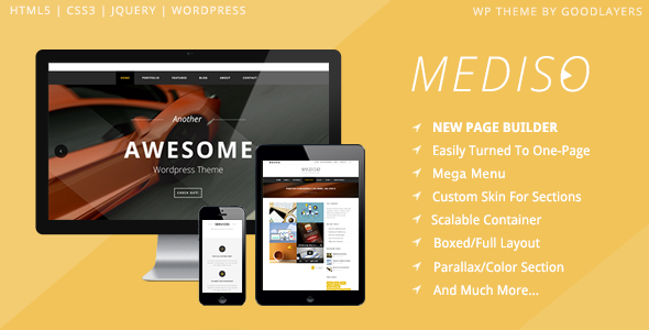 Mediso - Corporate / One-Page / Blogging WP Theme icon