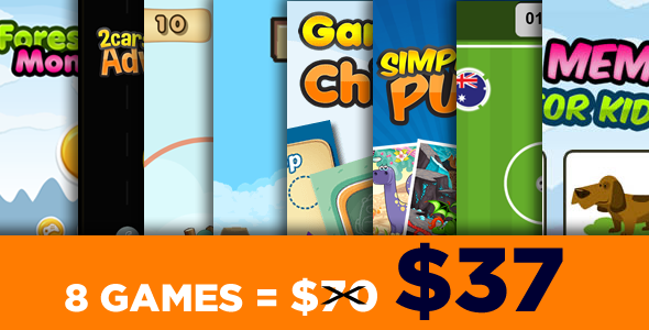Mega Bundle 8 Games - HTML5 Games (CAPX) icon