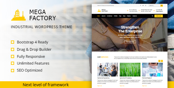 Mega Factory - Industrial WordPress Theme icon