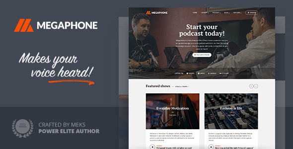 Megaphone - Podcast WordPress Theme icon