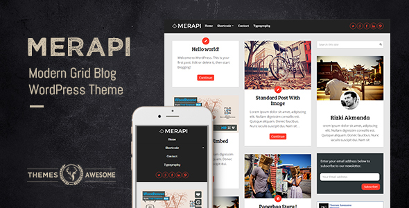 Merapi - Modern Grid Blog Theme icon