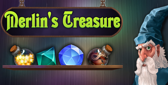 Merlin's Treasure - match3, capx icon
