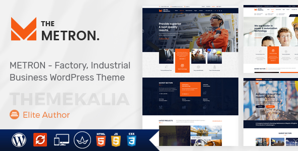 Metron - Industry and Construction WordPress Theme icon