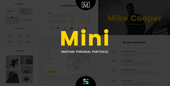Mini - Onepage Personal Portfolio Theme icon