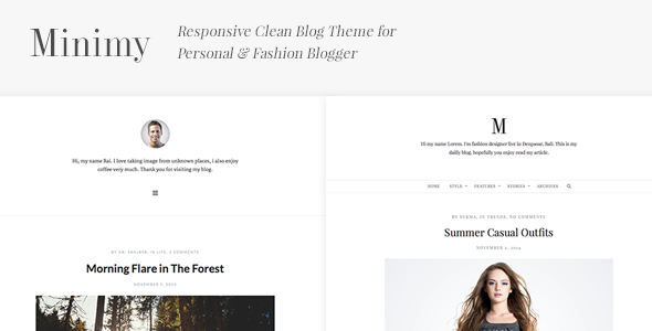Minimy - Responsive Clean Personal & Fashion Blog icon