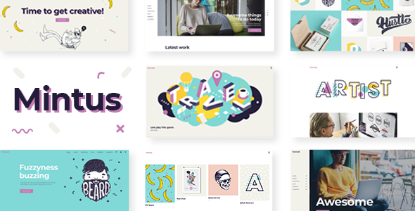 Mintus - Illustration Portfolio Theme icon