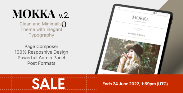 Mokka - Minimal & Elegant WordPress Blog icon