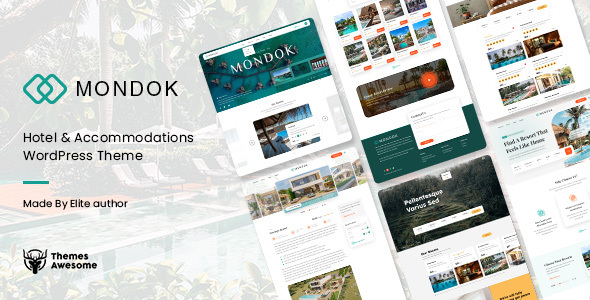 Mondok | Hotel and Accommodations Theme with Booking icon