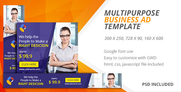 Multipurpose | Google HTML5 Ad Template 05 icon