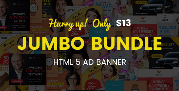 Multipurpose HTML5 AD Banner Jumbo Template 01 icon