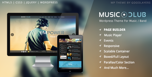 Music Club - Band | Party Wordpress icon