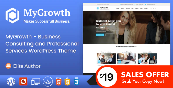 My Growth - Business Consulting and Professional Services WordPress Theme icon