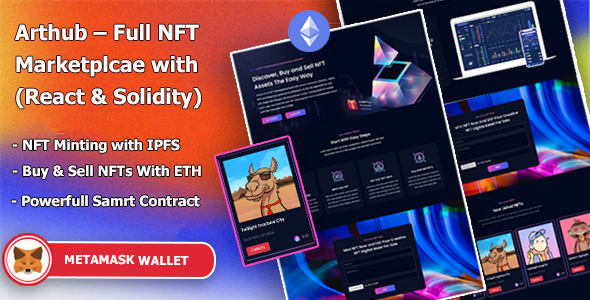 NFT Arthub – Full NFT Marketplcae with (React and Solidity) Like Opensea icon