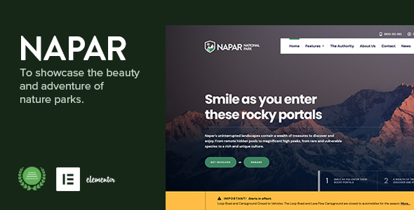 Napar - Nature Park & Visitors Information WP Theme icon