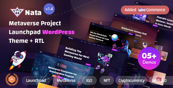 Nata - Metaverse Project Launchpad WordPress Theme icon