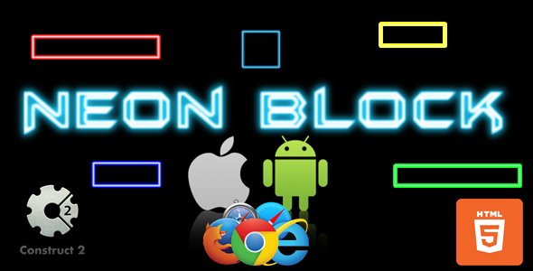 Neon Block - HTML5 - Casual Game(.Capx) icon