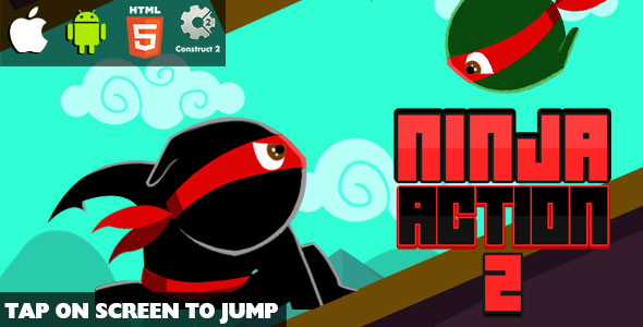 Ninja Action 2 - HTML5 Game (CAPX) icon