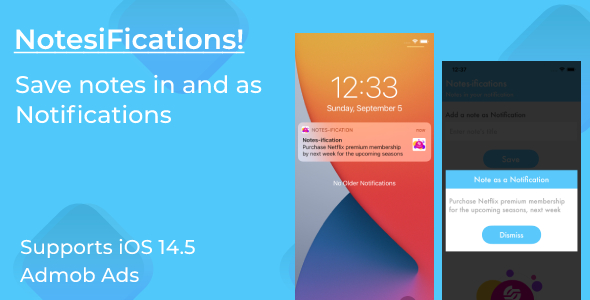 NotesiFications - Saves Notes in and as Notifications in Notification Center icon