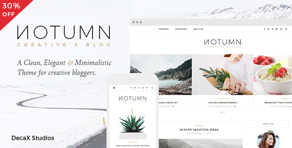 Notumn - Responsive Modern Minimalistic Blog icon