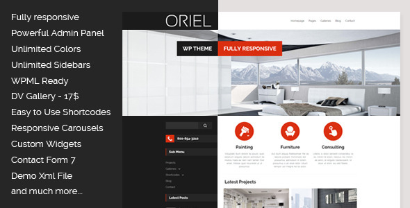 ORIEL - Responsive Interior Design WordPress Theme icon