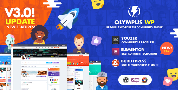 Olympus - Social Networking WordPress Theme icon