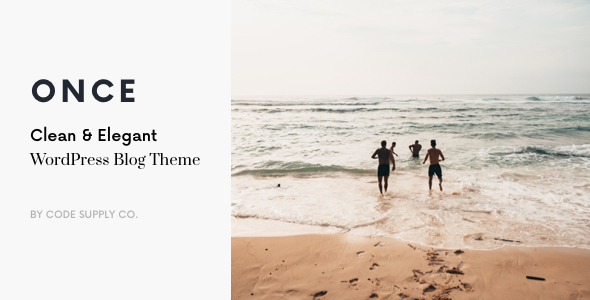 Once - Clean & Elegant WordPress Blog Theme icon
