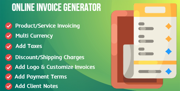 Online Invoice Generator (Single Page Application) icon
