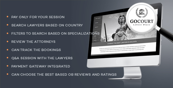 Online Lawyer Booking Solutions - GOCOURT icon