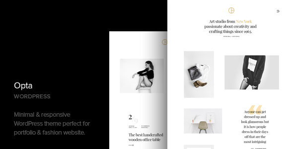 Opta - Minimal Portfolio and Photography WordPress Theme icon