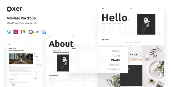 Oxer - Minimal Portfolio WordPress Theme icon