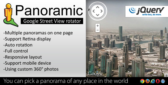 Panoramic - Street View Rotator jQuery Plugin icon
