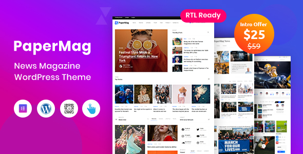 PaperMag - News Magazine WordPress Theme icon