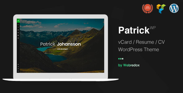 Patrick | vCard One Page WordPress Theme icon