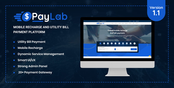 PayLab - Mobile Recharge And Utility Bill Payment Platform icon