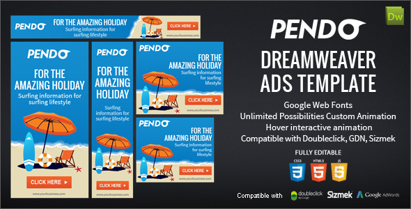 Pendo Dreamweaver Ads Template icon