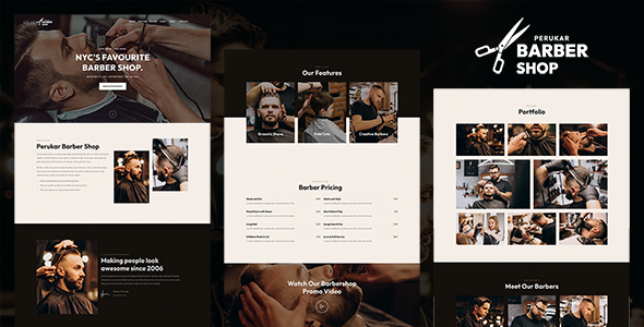 Perukar - Barber WordPress Theme icon