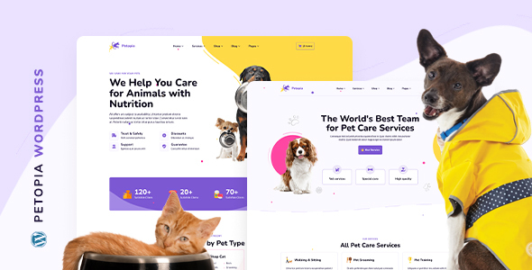 Petopia – Pet Care Service WordPress Theme icon