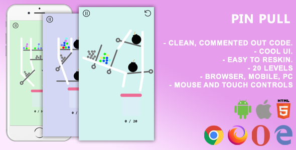 Pin Pull. Mobile, Html5 Game .c3p (Construct 3) icon