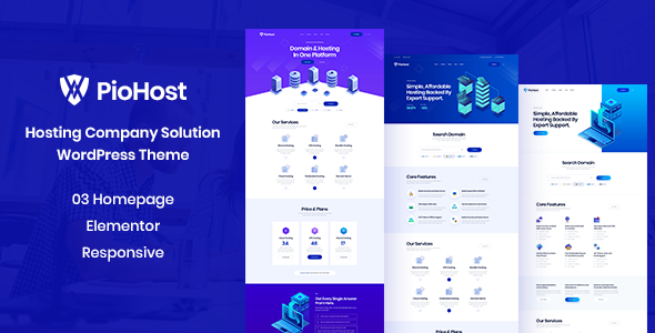 Piohost - Domain and Web Hosting WordPress Theme icon